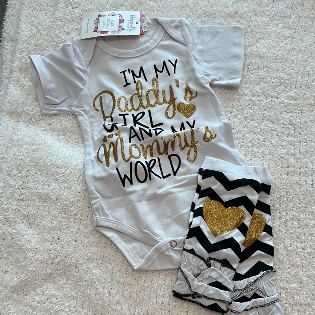 White And Gold Diaper Covers Accessories